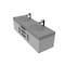 Castello Usa Thames 60-inch Gray Vanity Set with Gray Top and Black Handles CB-MC-60G-BL-20146-GR - alternate 4